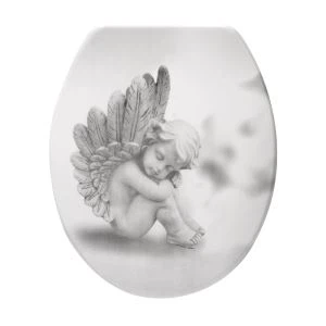 片面プリント便座